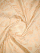 Cream Jaal Katan Silk Uppada Handloom Banarasi Saree - Sacred Weaves