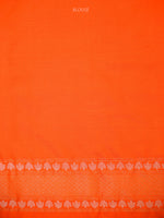 Orange Sona Roopa Jaal Katan Silk Handloom Banarasi Saree - Sacred Weaves