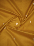 Mustard Booti Paithani Katan Silk Handloom Banarasi Saree - Sacred Weaves