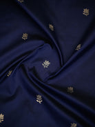Blue Booti Paithani Katan Silk Handloom Banarasi Saree - Sacred Weaves
