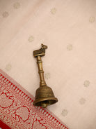 Beige Booti Organza Tissue Silk Handloom Banarasi Saree - Sacred Weaves