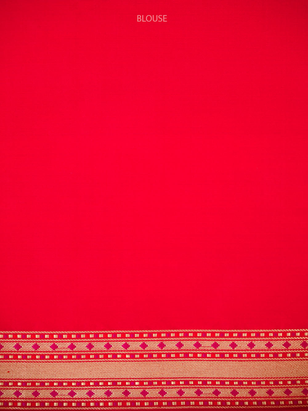 Red Geometric Tanchoi Silk Handloom Banarasi Saree - Sacred Weaves