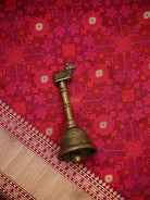 Dark Magenta Geometric Tanchoi Silk Handloom Banarasi Saree - Sacred Weaves