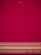 Dark Magenta Geometric Tanchoi Silk Handloom Banarasi Saree - Sacred Weaves