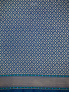 Blue Geometric Tanchoi Silk Handloom Banarasi Saree - Sacred Weaves