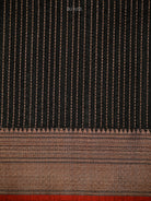 Black Booti Chanderi Silk Handloom Banarasi Saree - Sacred Weaves