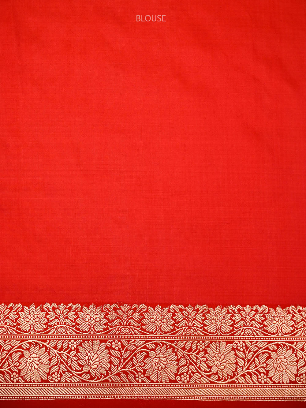 Blue Red Booti Tussar Silk Handloom Banarasi Saree - Sacred Weaves