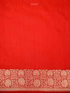 Blue Red Booti Tussar Silk Handloom Banarasi Saree - Sacred Weaves