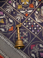 Blue Jaal Cotton Silk Handloom Banarasi Saree - Sacred Weaves