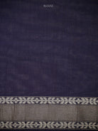Blue Jaal Cotton Silk Handloom Banarasi Saree - Sacred Weaves
