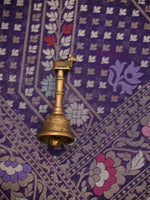 Purple Jaal Cotton Silk Handloom Banarasi Saree - Sacred Weaves