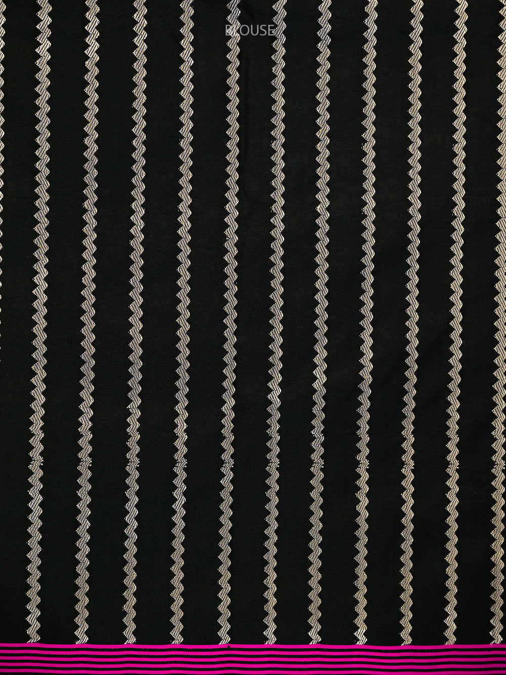 Black Plain Satin Silk Handloom Banarasi Saree - Sacred Weaves
