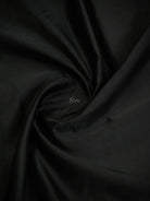 Black Plain Satin Silk Handloom Banarasi Saree - Sacred Weaves