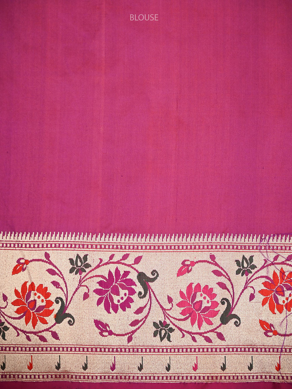 Purple Booti Paithani Katan Silk Handloom Banarasi Saree - Sacred Weaves