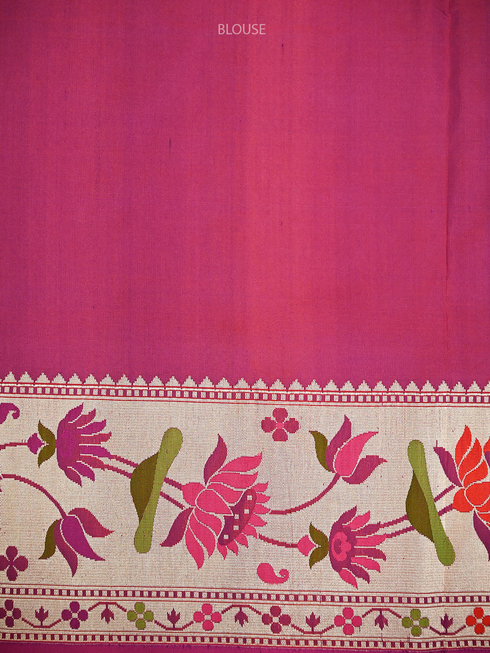 Purple Booti Paithani Katan Silk Handloom Banarasi Saree  - Sacred Weaves