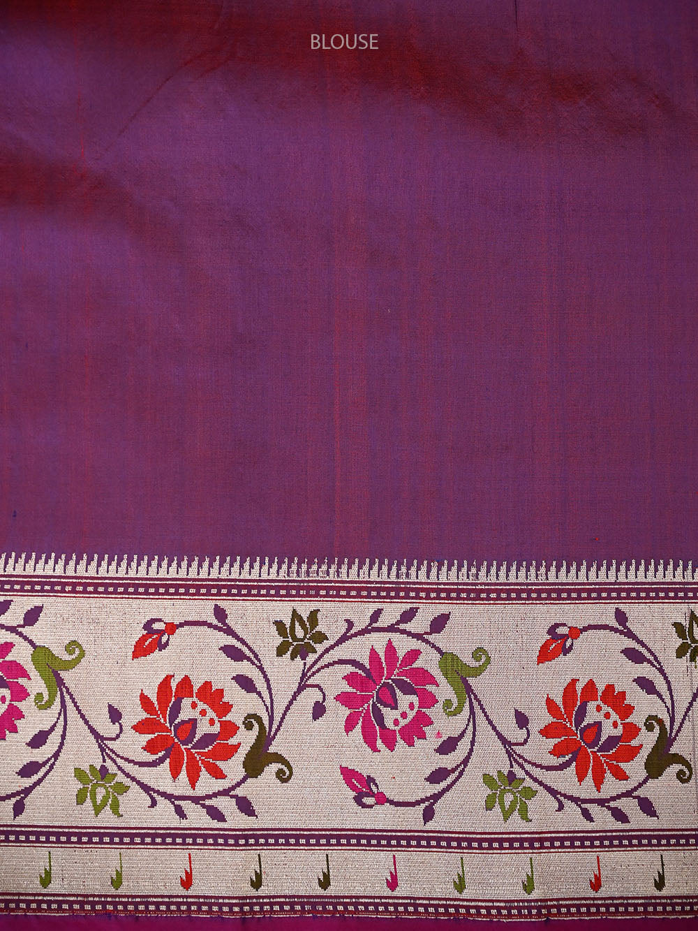 Blue Booti Paithani Katan Silk Handloom Banarasi Saree - Sacred Weaves