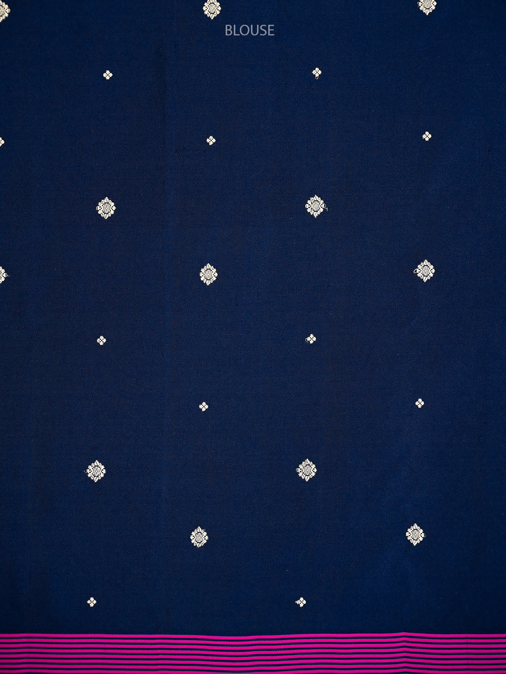 Navy Blue Meenakari Satin Silk Handloom Banarasi Saree - Sacred Weaves