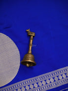 Blue Boota Satin Silk Handloom Banarasi Saree - Sacred Weaves