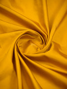 Mustard Plain Meenakari Satin Silk Handloom Banarasi Saree - Sacred Weaves