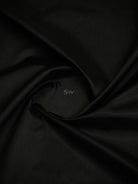 Black Plain Katan Silk Handloom Banarasi Saree - Sacred Weaves