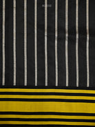 Black Plain Katan Silk Handloom Banarasi Saree - Sacred Weaves