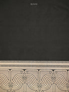 Black Jaal Katan Silk Handloom Banarasi Saree - Sacred Weaves