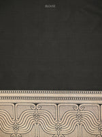 Black Tanchoi Silk Handloom Banarasi Saree - Sacred Weaves