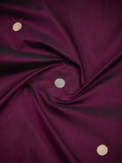 Wine Booti Paithani Katan Silk Handloom Banarasi Saree - Sacred Weaves