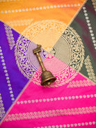 Dark Orange Rangkat Katan Silk Handloom Banarasi Saree - Sacred Weaves