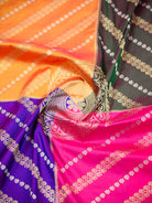Dark Orange Rangkat Katan Silk Handloom Banarasi Saree - Sacred Weaves