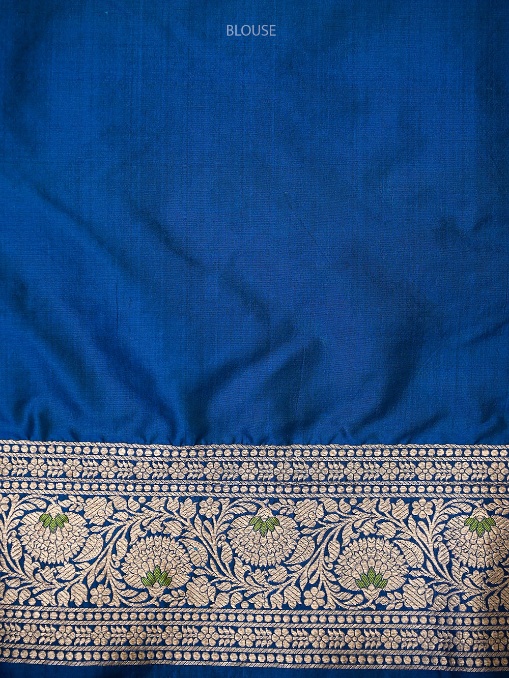 Midnight Blue Meenakari Uppada Jaal Katan Silk Handloom Banarasi Saree - Sacred Weaves