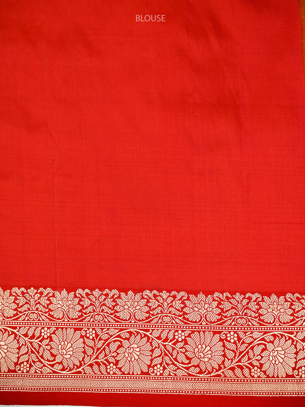Mustard Red Booti Tussar Silk Handloom Banarasi Saree - Sacred Weaves