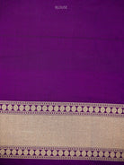 Purple Meenakari Boota Katan Silk Handloom Banarasi Saree - Sacred Weaves