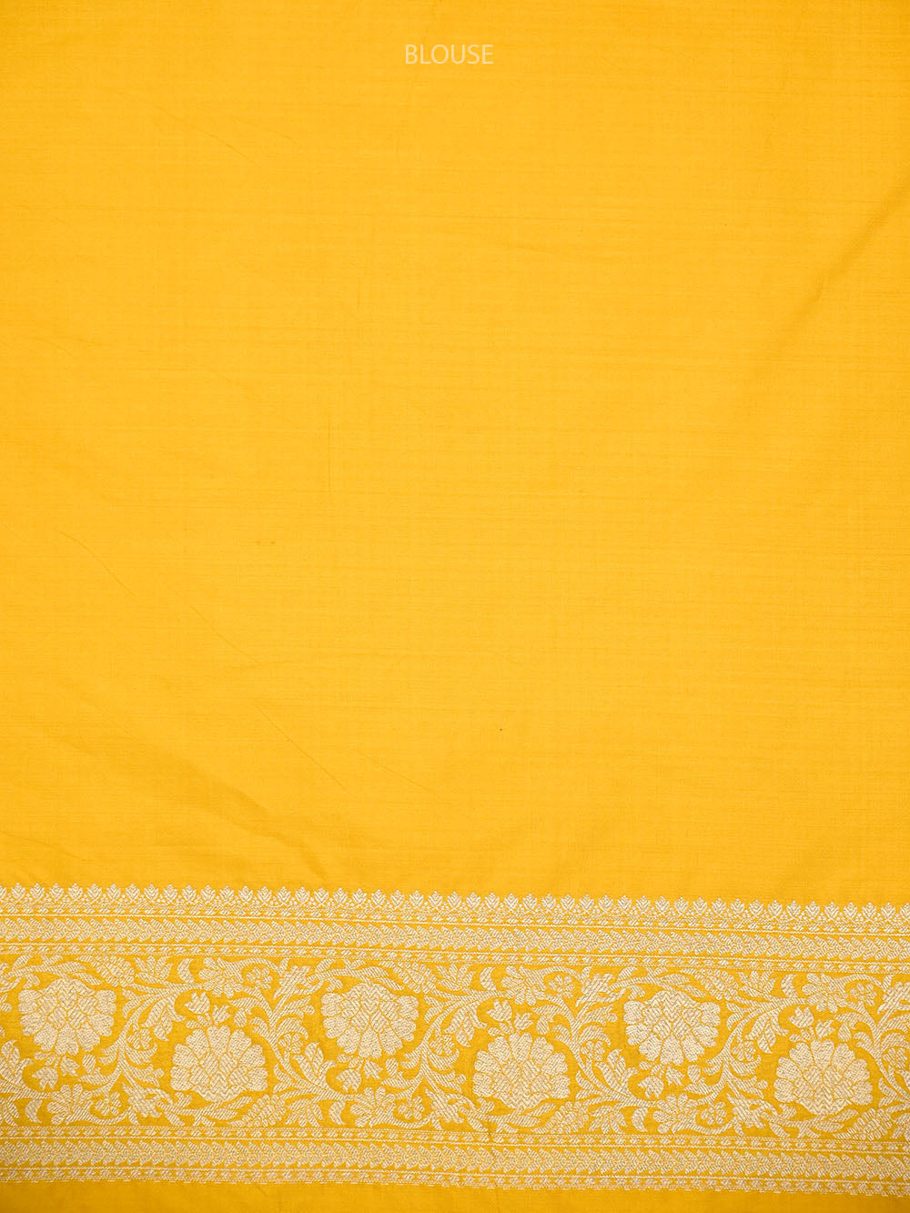 Yellow Shikargah Meenakari Katan Silk Handloom Banarasi Saree - Sacred Weaves