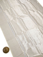 Cream Katan Silk Tissue Brocade Handloom Banarasi Saree - Sacred Weaves
