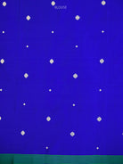 Royal Blue Meenakari Satin Silk Handloom Banarasi Saree - Sacred Weaves