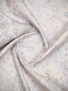 Light Grey Floral Jaal Tanchoi Silk Handloom Banarasi Saree - Sacred Weaves