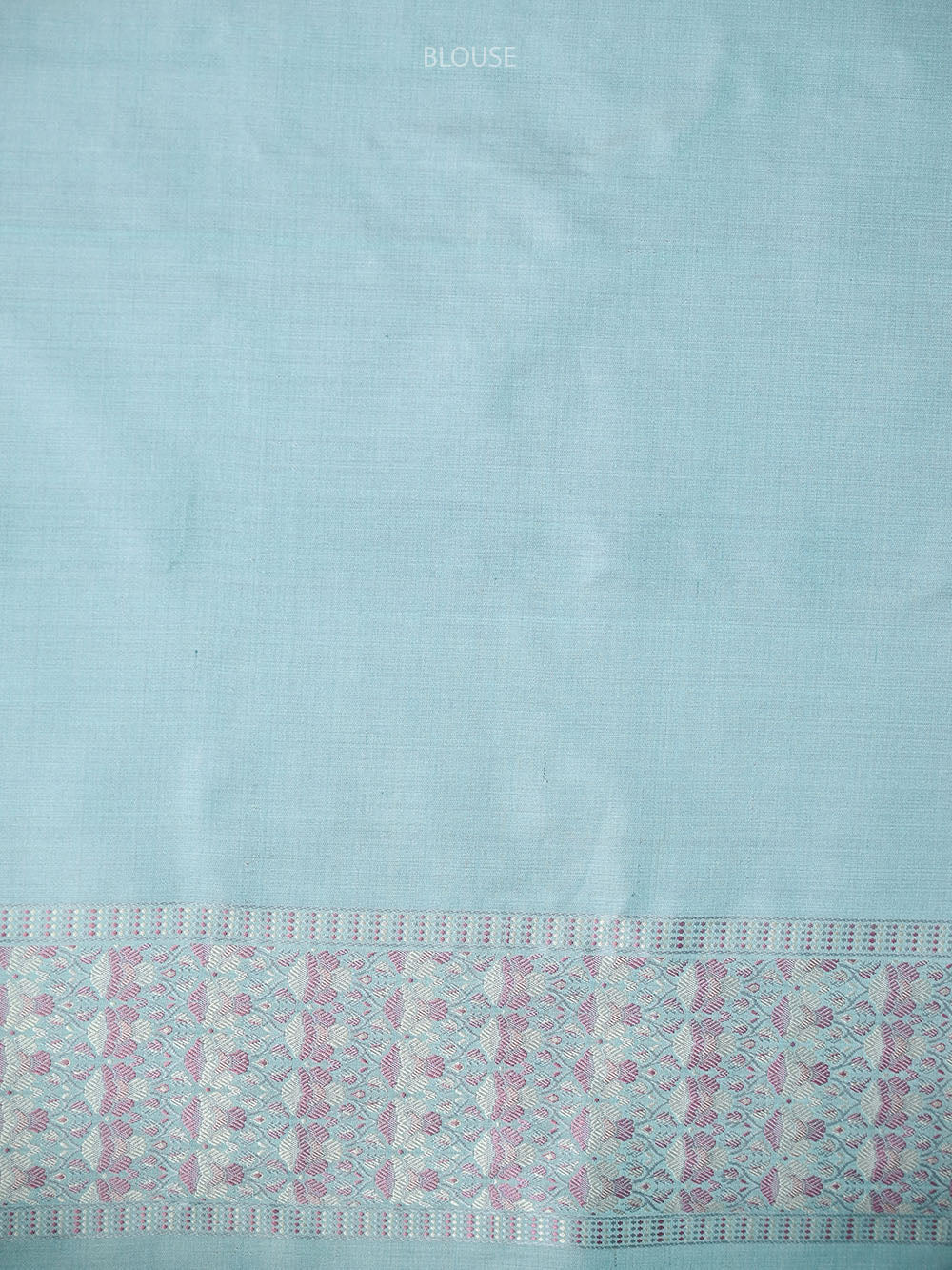 Aqua Blue Floral Jaal Tanchoi Silk Handloom Banarasi Saree - Sacred Weaves
