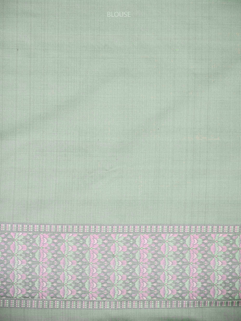 Pastel Mint Green Floral Tanchoi Silk Handloom Banarasi Saree - Sacred Weaves