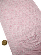 Pastel Onion Pink Floral Tanchoi Silk Handloom Banarasi Saree - Sacred Weaves