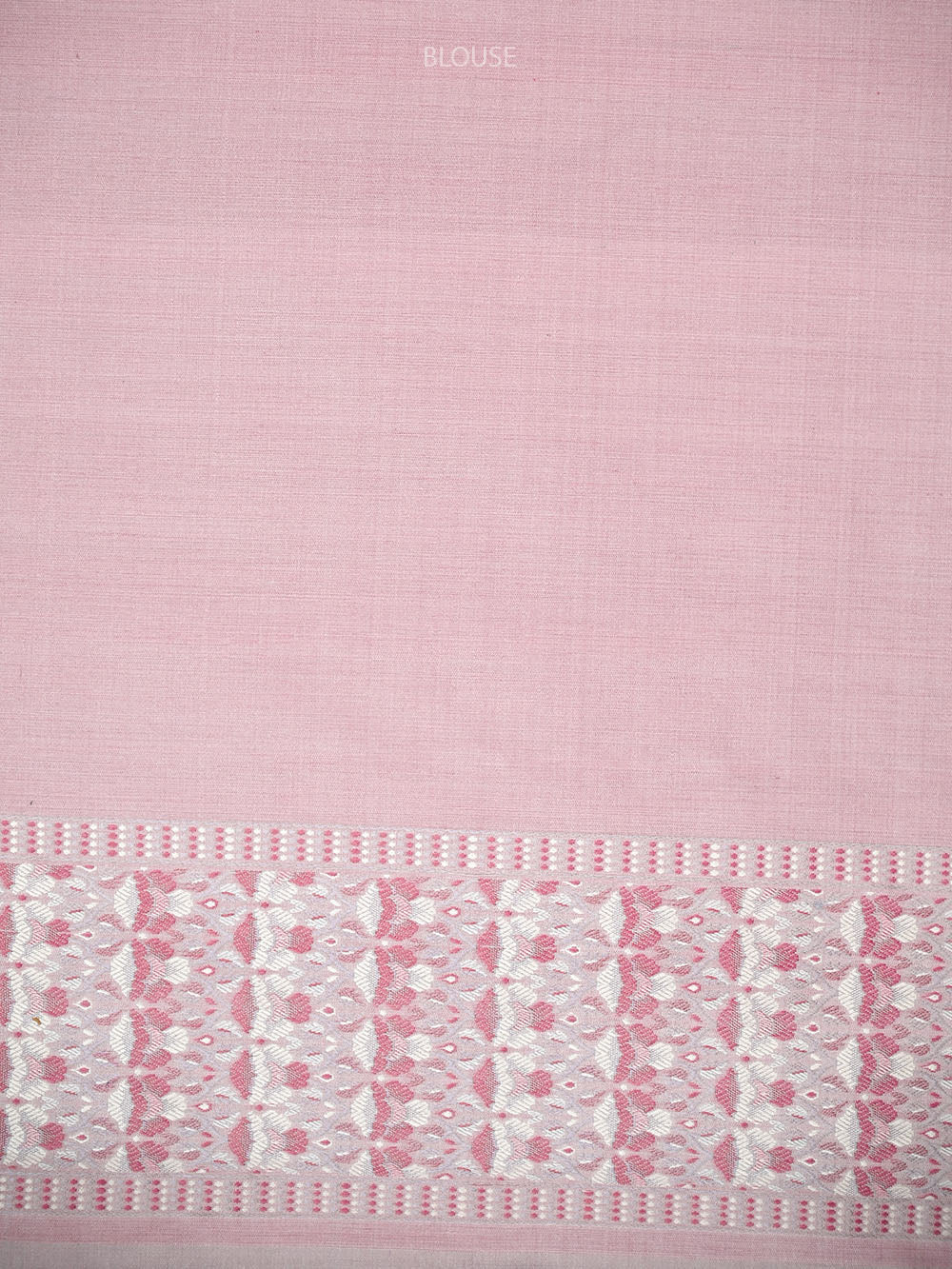 Pastel Onion Pink Floral Tanchoi Silk Handloom Banarasi Saree - Sacred Weaves