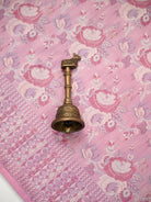 Pastel Pink Jaal Tanchoi Silk Handloom Banarasi Saree - Sacred Weaves