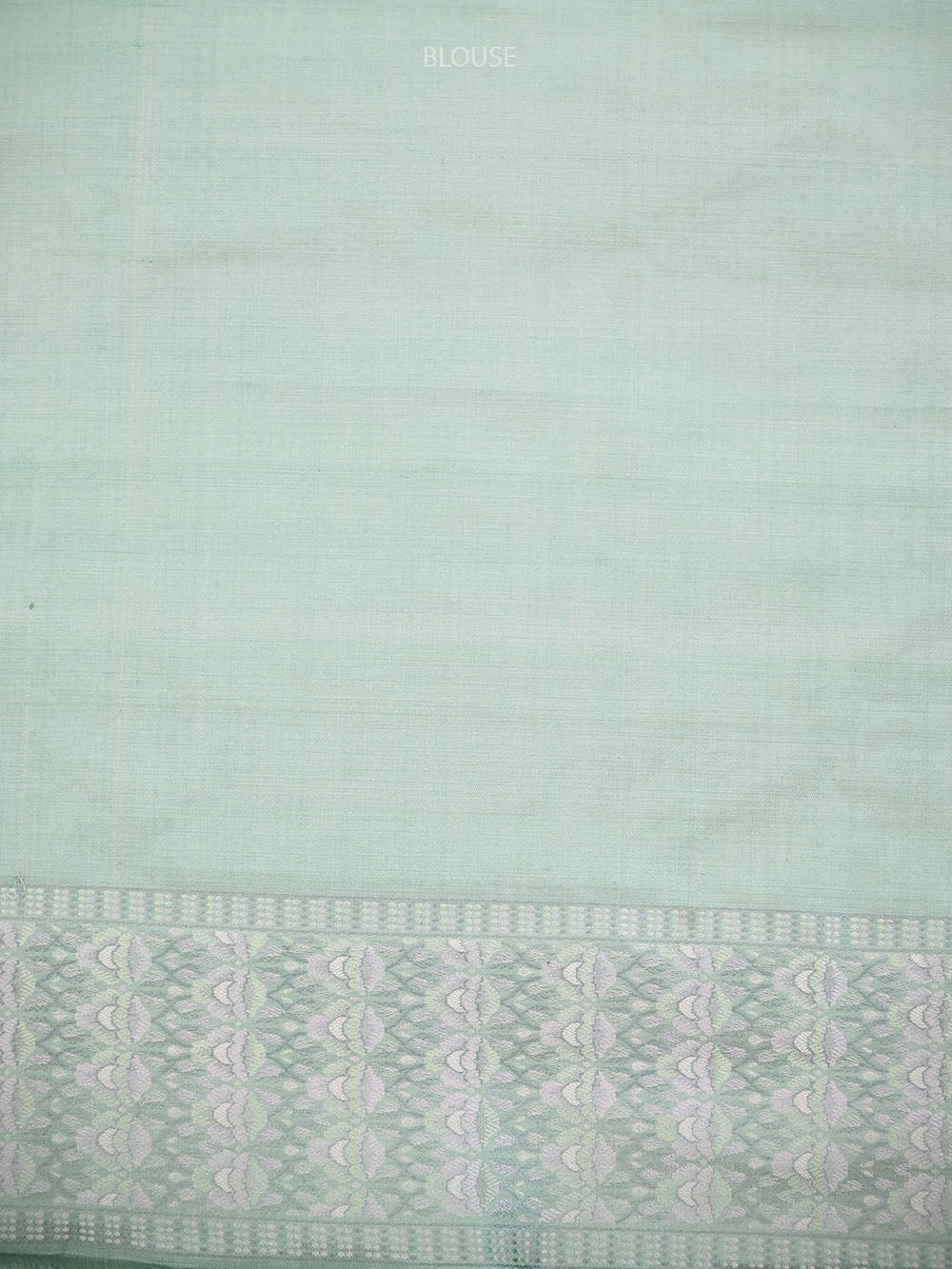 Mint Green Floral Tanchoi Silk Handloom Banarasi Saree - Sacred Weaves