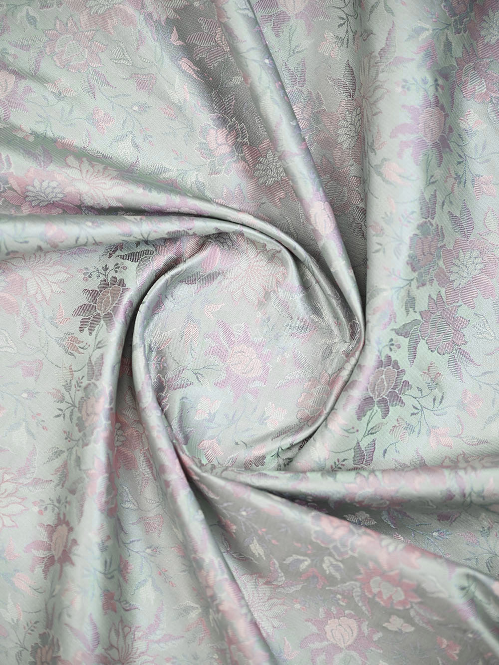 Pastel Mint Green Jaal Tanchoi Silk Handloom Banarasi Saree - Sacred Weaves