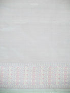 Pastel Mint Green Jaal Tanchoi Silk Handloom Banarasi Saree - Sacred Weaves