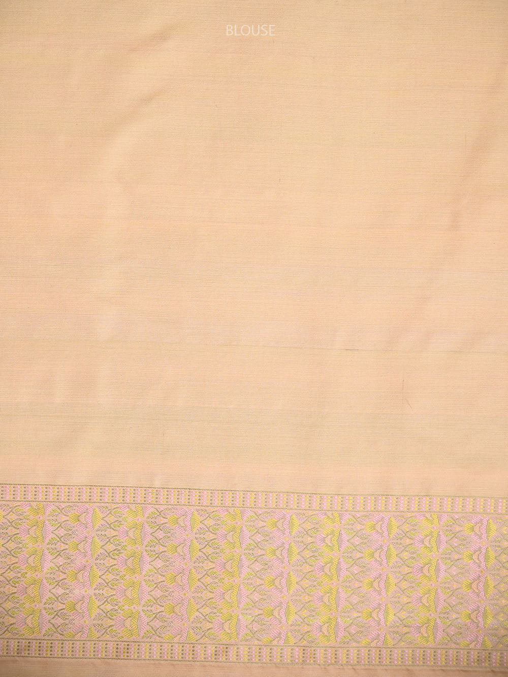 Pastel Peach Floral Tanchoi Silk Handloom Banarasi Saree - Sacred Weaves