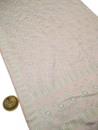 Dusty Pink Jaal Tanchoi Silk Handloom Banarasi Saree - Sacred Weaves