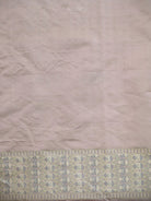 Dusty Pink Jaal Tanchoi Silk Handloom Banarasi Saree - Sacred Weaves