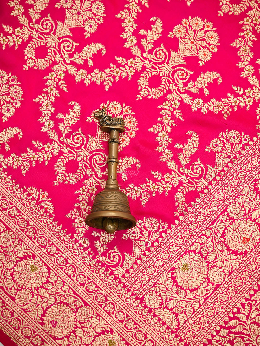Pink Red Meenakari Uppada Katan Silk Handloom Banarasi Saree - Sacred Weaves