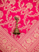 Pink Red Meenakari Uppada Katan Silk Handloom Banarasi Saree - Sacred Weaves
